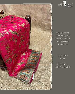 CREPE SILK SAREE RJASPMS24878