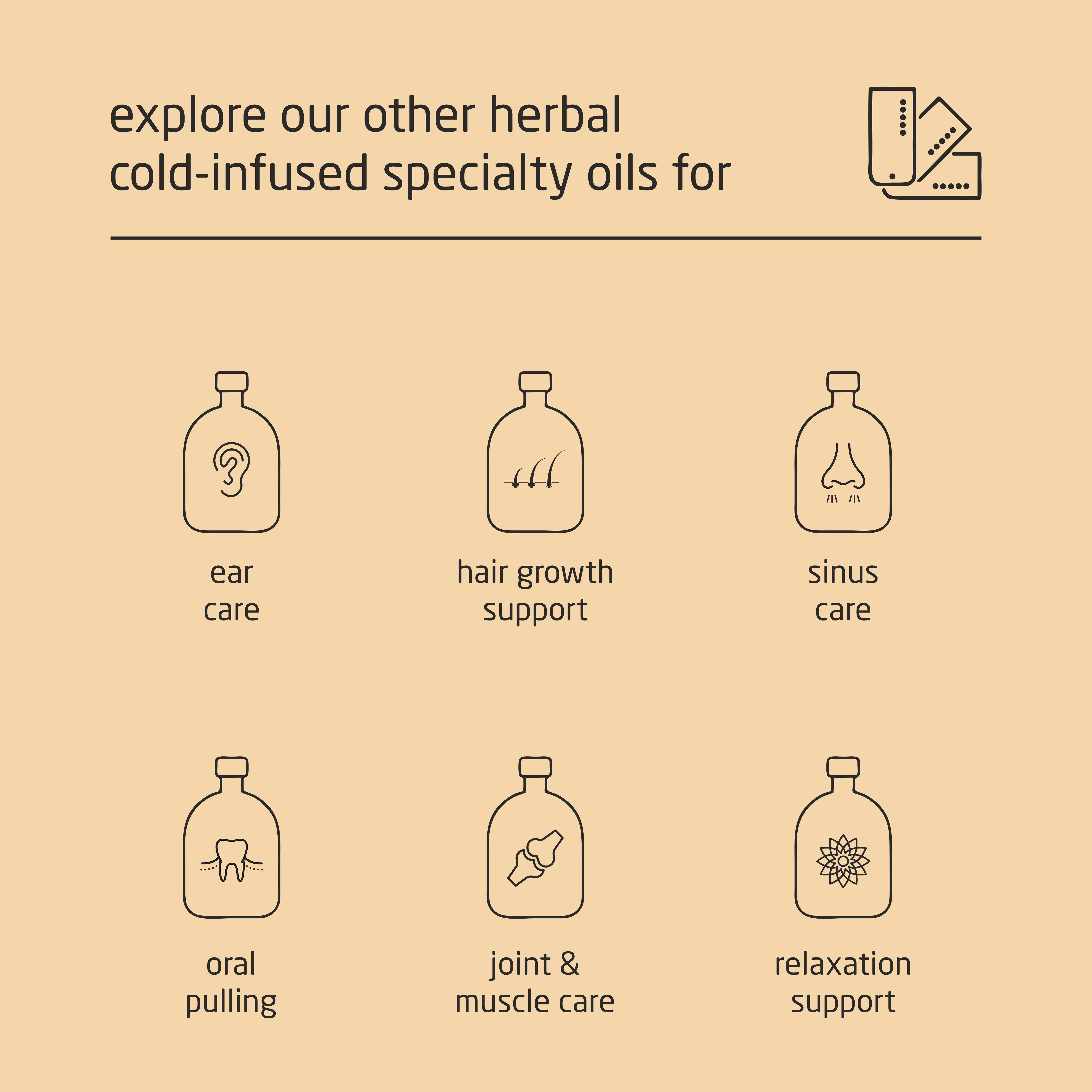 Premium Herbal Cold-Infused Hair & Skin Care Oil - 100ml