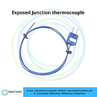 Exposed Junction thermocouple wire with connector