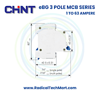 Chint eBG 3 Pole MCB for Industrial Three-Phase Protection