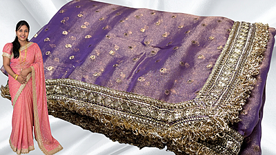 Tourist Butta Designer Trending Saree - Lavendar Tourist Butta Designer Trending Saree - Lavendar