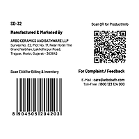 SD-32 Marble/Tile Drainer 127mm x 127mm x 20mm (5" x 5" Inch) SUS 304