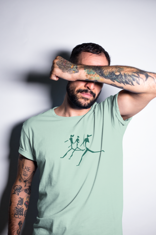 Unisex Grpahic Round Neck Half Sleeve GU24-1