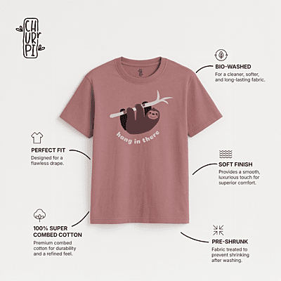 Hang In There Women Graphic T-Shirt | Dusty Rose