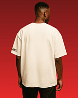 Unisex Off-White Plain Oversized Tee