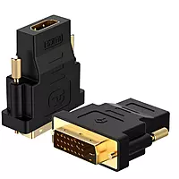 DVI D 24+1 Male to HDMI Female High Speed Adapter Converter | Gold Plated Support 1080P for HDTV, Plasma, DVD, Projector, Computer