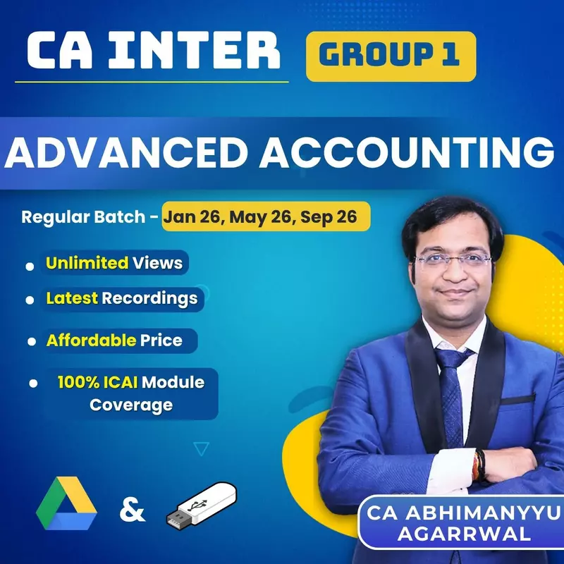 CA Inter Advanced Accounting (Group 1) By CA Abhimanyyu Agarrwal