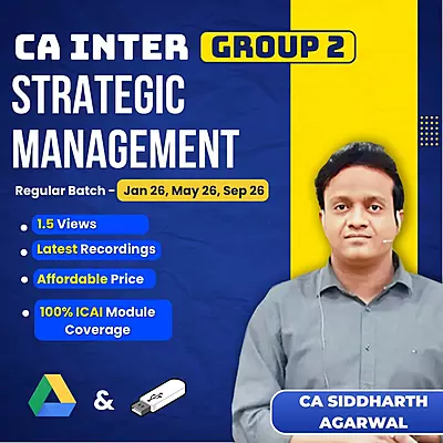 CA Inter Strategic Management (Group 2) By CA Siddharth Agarwal CA Inter Strategic Management (Group 2) By CA Siddharth Agarwal