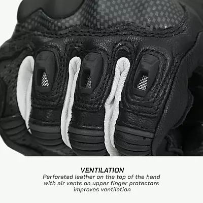 Viaterra Shifter - Short Motorcycle Leather Riding Gloves