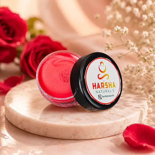Harsha Naturals - Lip Balm - Maroon-tin type