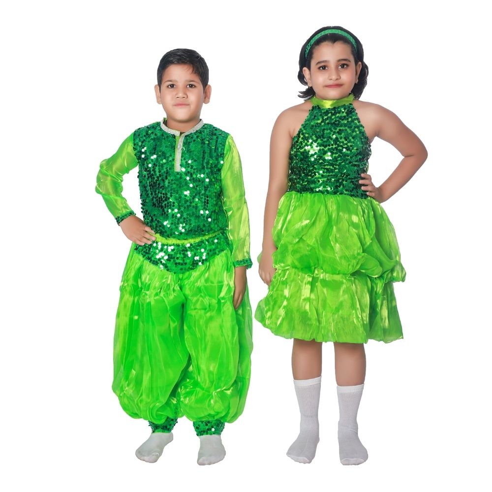 Western Dance Dress For Boys & Girls Combo