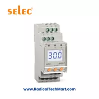 Digital Earth Leakage Relay, Din Rail by Selec for 1 and 3-phase systems.