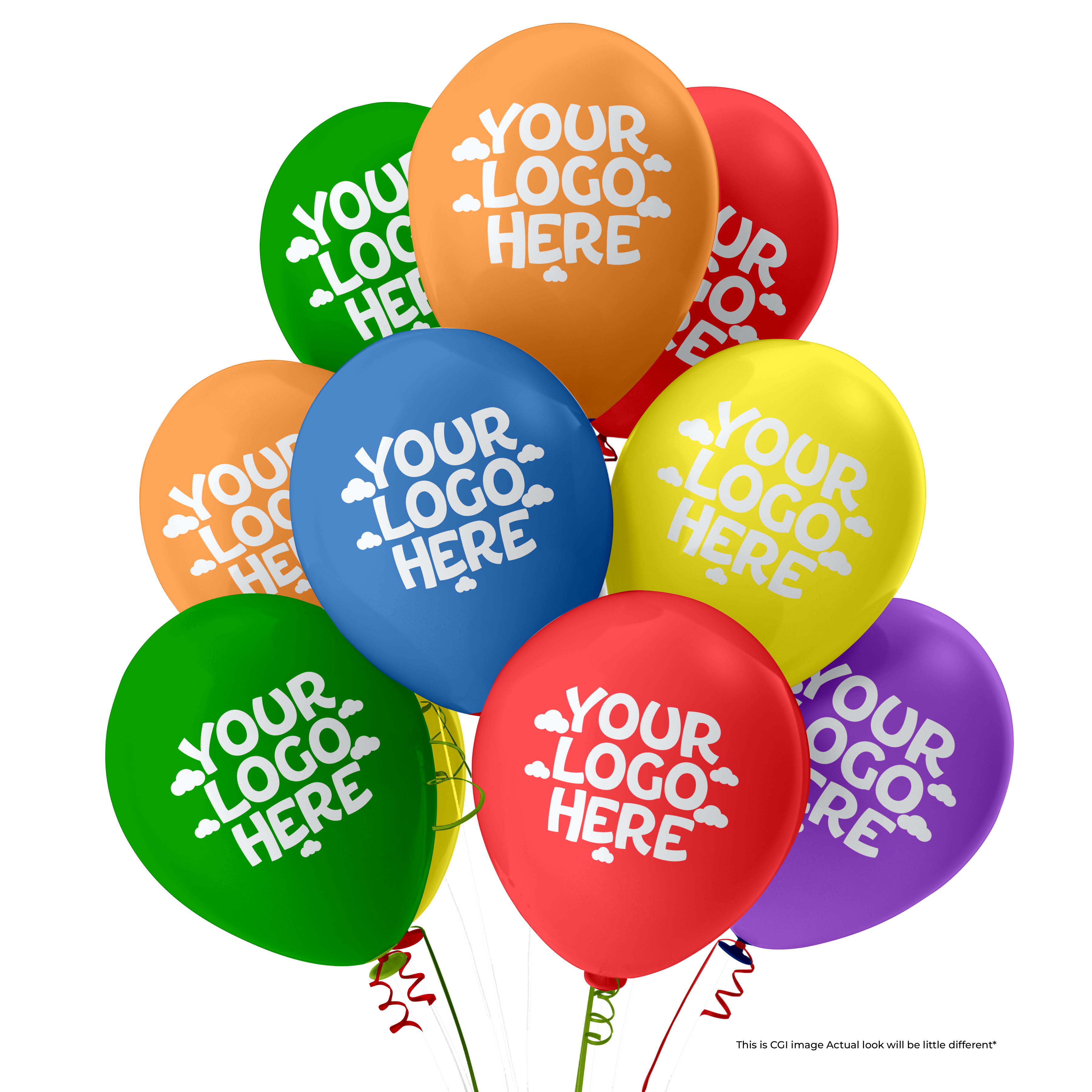 500 pcs Custom Printed Balloons with Logo Name & Events Promotions
