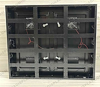 Fan-cooled V2 MS GI outdoor LED cabinet 960 x 800 mm, no bezel, rear access – Lumina