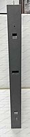 Grey MS GI outdoor LED cabinet 960 x 1280 mm, powder-coated, rear-service design – Lumina