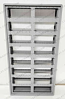 Double-sided pole-mount GI LED cabinet 640 x 1280 mm for outdoor standee displays – Lumina