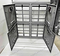 Portrait-format MS GI outdoor P4 LED cabinet 1280 x 1600 mm, back service – Lumina Display Systems
