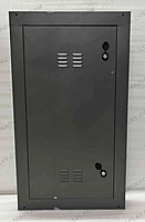 Narrow 640 x 1120 mm MS GI outdoor LED cabinet in grey, back-service design – Lumina