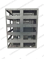 90 degree MS GI corner LED cabinet 1280 x 800 mm P4, powder-coated – Lumina Display Systems