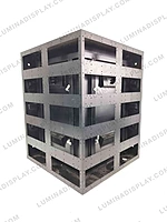 90 degree MS GI corner LED cabinet 1280 x 800 mm P4, powder-coated – Lumina Display Systems