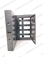 90 degree MS GI corner LED cabinet 1280 x 800 mm P4, powder-coated – Lumina Display Systems
