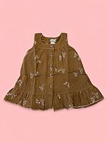 Muslin Front Open Baby Frock - Assorted Prints - Pack of 1