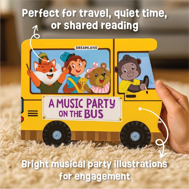 Music Party on the Bus – Fun Wheel Board Book