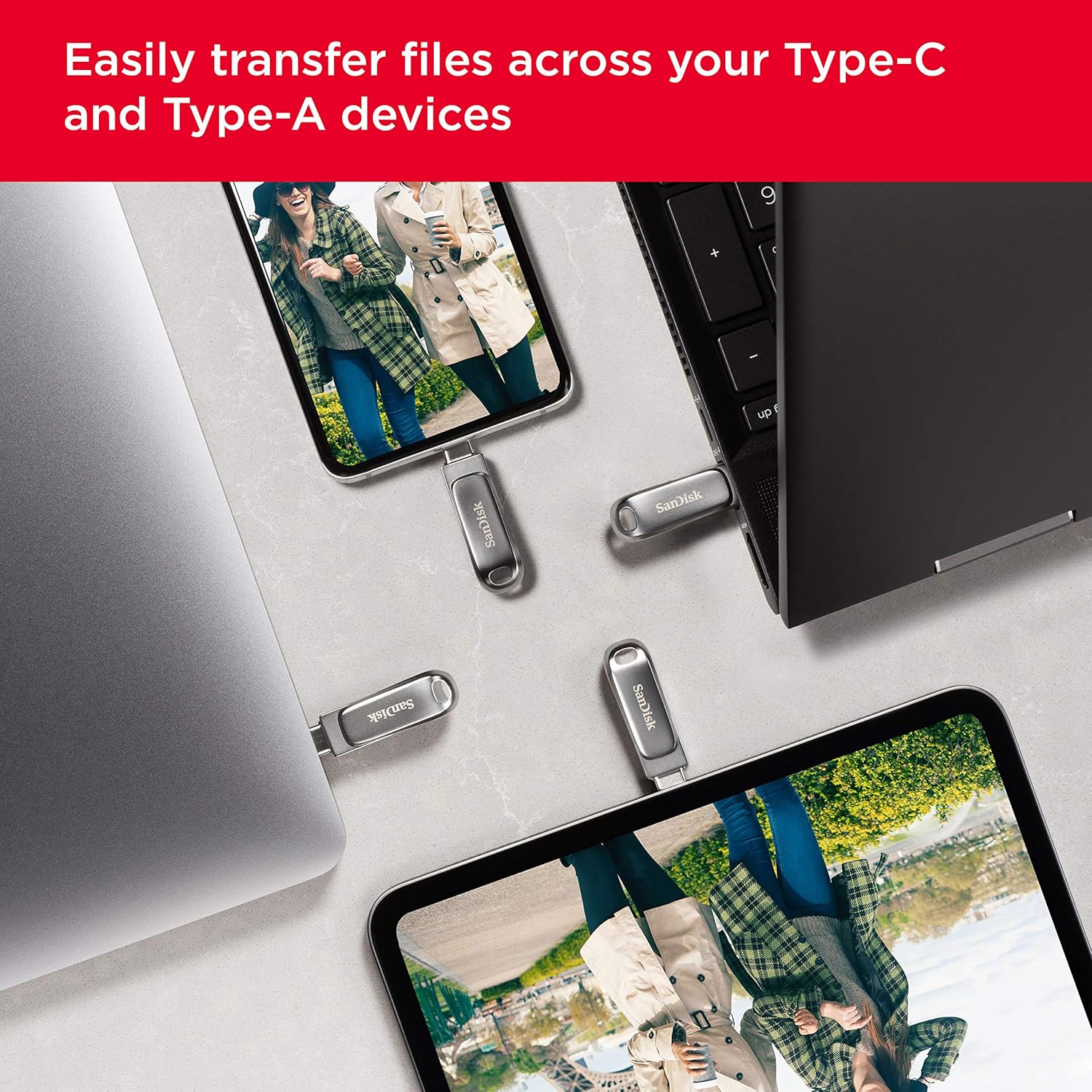 SanDisk Ultra Dual Drive Go 512GB Pen Drive – USB-A & Type-C | 400MB/s