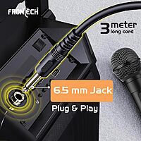 Frontech HF-0014 microphone delivers clear voice capture with noise reduction, ideal for streaming, calls, and online meetings.