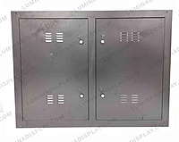 MS GI outdoor LED cabinet 1280 x 960 mm V2 with cooling fans, bezel-free frame – Lumina