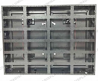 MS GI outdoor LED cabinet 1280 x 960 mm V2 with cooling fans, bezel-free frame – Lumina