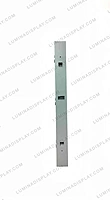 Grey MS GI outdoor LED cabinet 640 x 1280 mm, portrait format, back-service access – Lumina