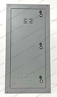 Grey MS GI outdoor LED cabinet 640 x 1280 mm, portrait format, back-service access – Lumina