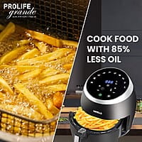 Havells Grande Air Fryer with Aero Crisp Technology, 6.5 Litre Large Pan Capacity, 10 Pre- Set Menu