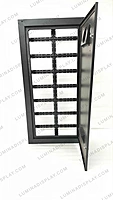 MS GI outdoor P4 LED cabinet 640 x 1280 mm, powder-coated matte, back service – Lumina