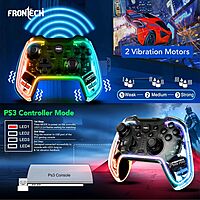 Frontech GP-0002 – Wired USB gaming pad with dual analog sticks, vibration feedback, and ergonomic grip for immersive gameplay