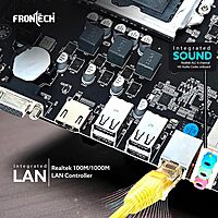 Frontech FT-0491 H61 Motherboard – LGA1155 Socket | DDR3 Support | 1066/1333/1600 MHz | Intel H61 Chipset | Compatible with Intel Core i3/i5/i7 | ATX Desktop Board