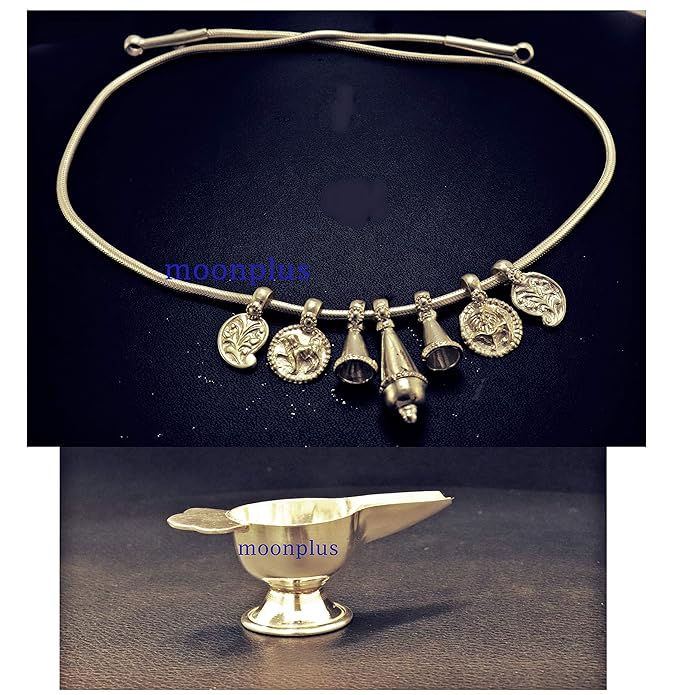 Sterling silver gift set for Born Babies-(Hip chain/Arunaakodi, Feeder/Paladai)