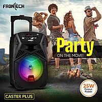 Frontech SW-0209 delivers powerful 2.1 channel sound with deep bass and clear highs—ideal for music, gaming, and movies