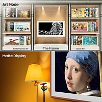 Samsung 109 cm (43 inches) The Frame Series 4K Ultra HD Smart QLED TV QA43LS03BAKLXL