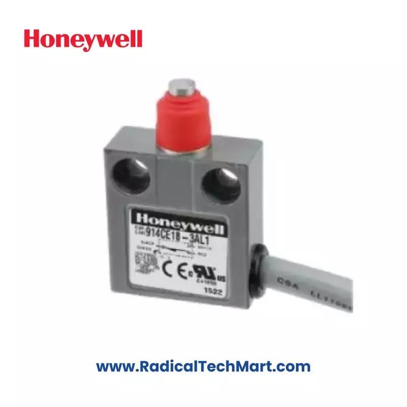 Honeywell 914CE18-3AL1 Limit Switch with Top Pin Plunger and Boot Seal, IP68 Rated