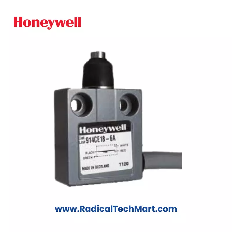 Honeywell 914CE18-6A Side Rotary Limit Switch with SPDT Contacts and M12 Connector Option