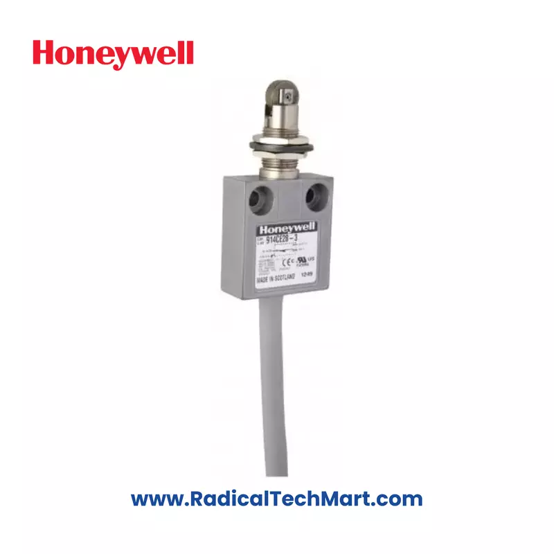 Honeywell 914CE28-9 Compact Limit Switch with Top Pin Plunger and 3ft Cable