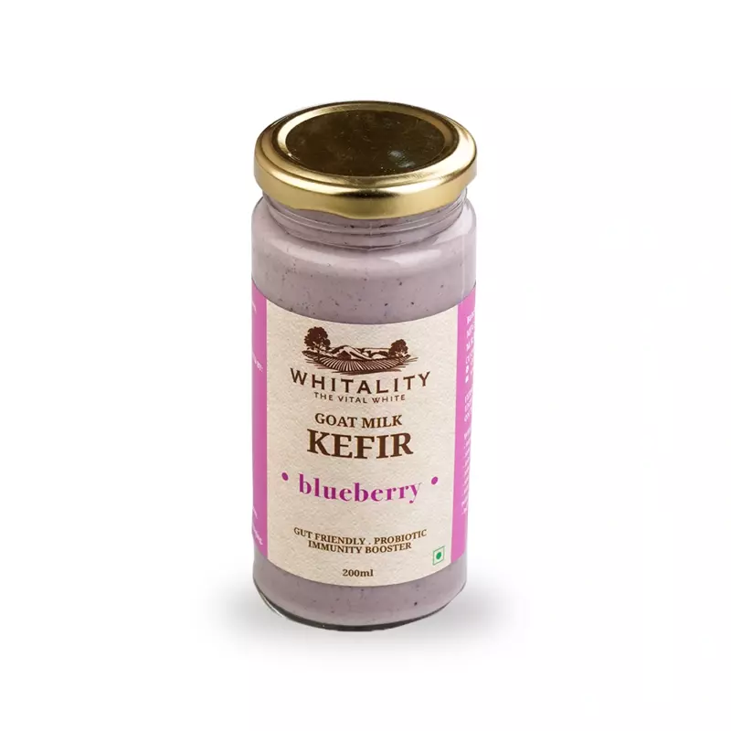 Goat Milk Kefir - Blueberry 200ml - Courtyard Farms