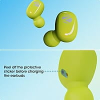 Zebronics Zeb-Sound Bomb N1 True Wireless In Ear Earbuds with ENC, Gaming Mode (up to 50ms), up to 18H Playback, Bluetooth V5.2, Fidget Case, Voice Assistant, Splash Proof, Type C, and Mic