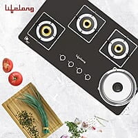 Lifelong LLHT914 Sigma Plus Auto Ignition Counter-Top Hob Top High Efficiency 4 Burner Sleek Design