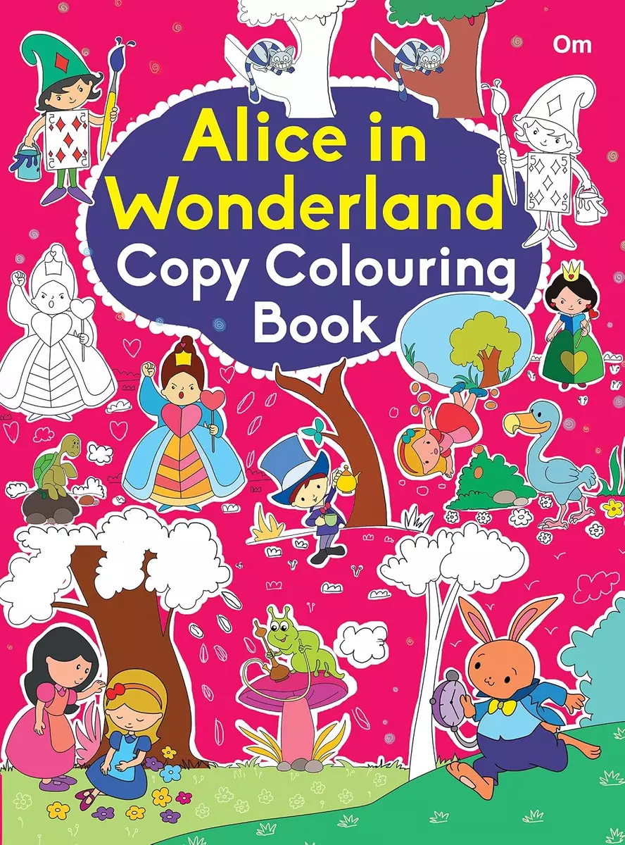 Alice in Wonderland Copy Colouring Book