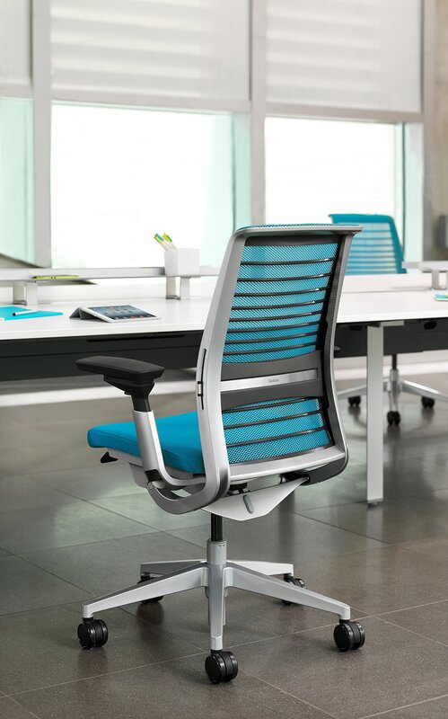 Seating Steelcase Think Blue Jay 3D Knit W/o Head Rest