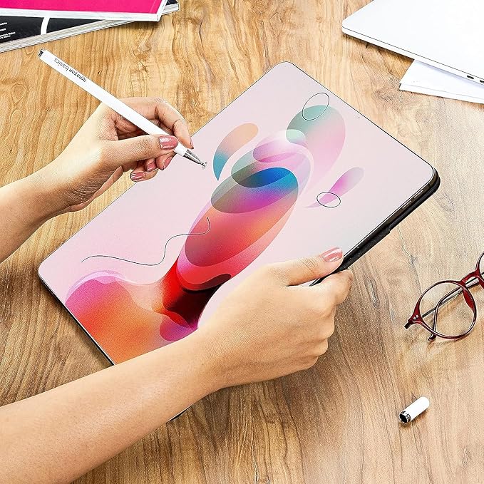 Stylus Pen for Android & iOS All Touchscreen Devices | Fine Point Disc Tip|Lightweight Metal Body with Magnetic Cover - White