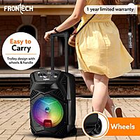 Frontech SW-0209 delivers powerful 2.1 channel sound with deep bass and clear highs—ideal for music, gaming, and movies